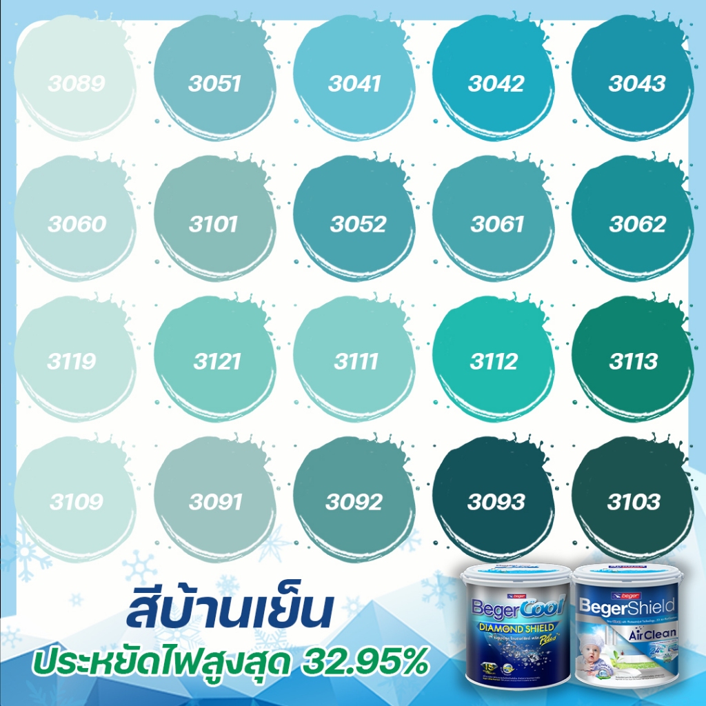 สีทาบ้านสีฟ้าน้ำทะเล ถูกที่สุด พร้อมโปรโมชั่น ก.ย. 2024|BigGoเช็คราคาง่ายๆ