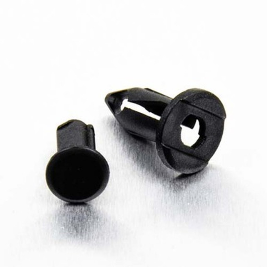 หมุดพลาสติก 8mm Black Nylon Pry Rivet for 8mm Diameter Hole (PBPRYRIV8)