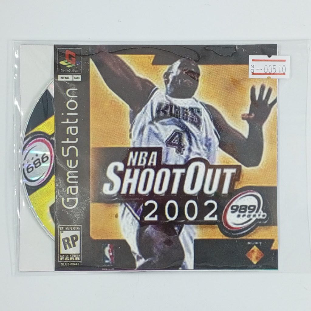 [00510] NBA SHOOTOUT 2002 (US) แผ่นเกมก็อปปี้ PS1 แผ่นเกมปั๊มโรงงาน มือสองสภาพดี