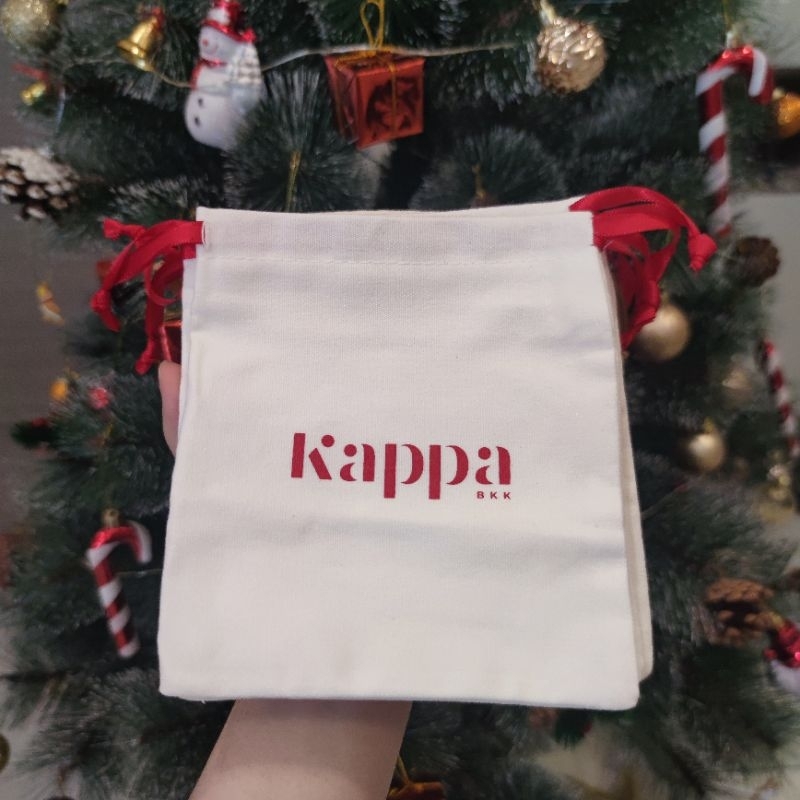 New✨ ถุงผ้าสำหรับใส่กระเป๋าสตังค์ใบสั้น​ แคปป้า​ บีเคเค​ Kappa bkk