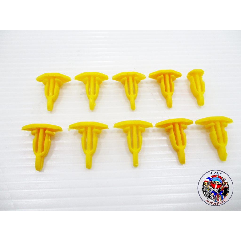 กิ๊บยางขอบประตู สีเหลือง (96) -  TOYOTA AE100 Door Trim Clip Lock Set 10Pcs. (Yellow)