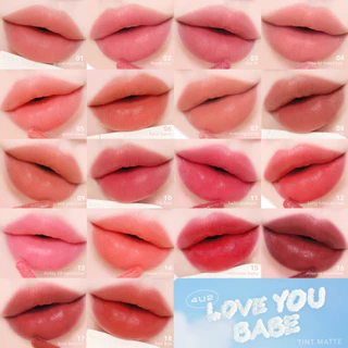 exp11/26✨ 4U2 LOVE YOU BABE TINT MATTE 2.6g - ทินท์แมทเนื้อ VELVET ลิปเนื้อกำมะหยี่