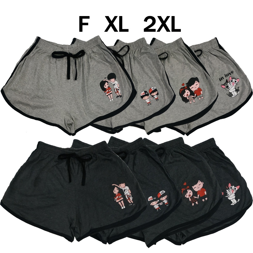 กางเกงขาสั้น ไซส์ F XL 2XL เอวยางยืด เหมาะสำหรับ ใส่นอน ใส่อยู่บ้าน