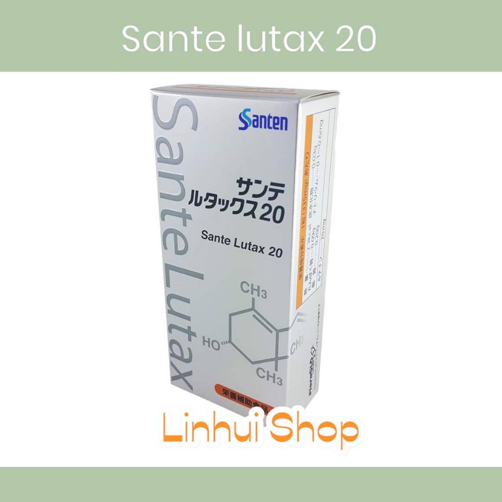 Sante Lutax 20 ลูทีน บำรุงสายตา 30 แคปซูล ผลิตภัณฑ์เสริมอาหาร ลูแท็ก 20 (ลูทีน ชนิดแคปซูล)