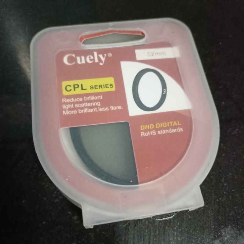 Cuely CPL Filter 52mm. ฟิวเตอร์ตัดแสงจ้า