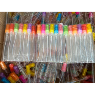 ขวดเปล่า หลอดเปล่า ขนาด 10 ML ขวดแก้ว ขวดปากกา คละสี 1 โหล