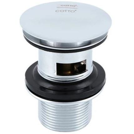 สะดืออ่างล้างหน้าแบบกด Cotto CT665(HM) สีโครม