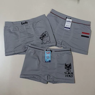 Luft : กางเกงใน ขาสั้น Boxer เด็กชาย 3-10 ปี Size : M L XL ผ้าทอ ทั้งตัว ผ้านิ่ม นุ่ม ใส่สบาย ไม่เข้าวิน