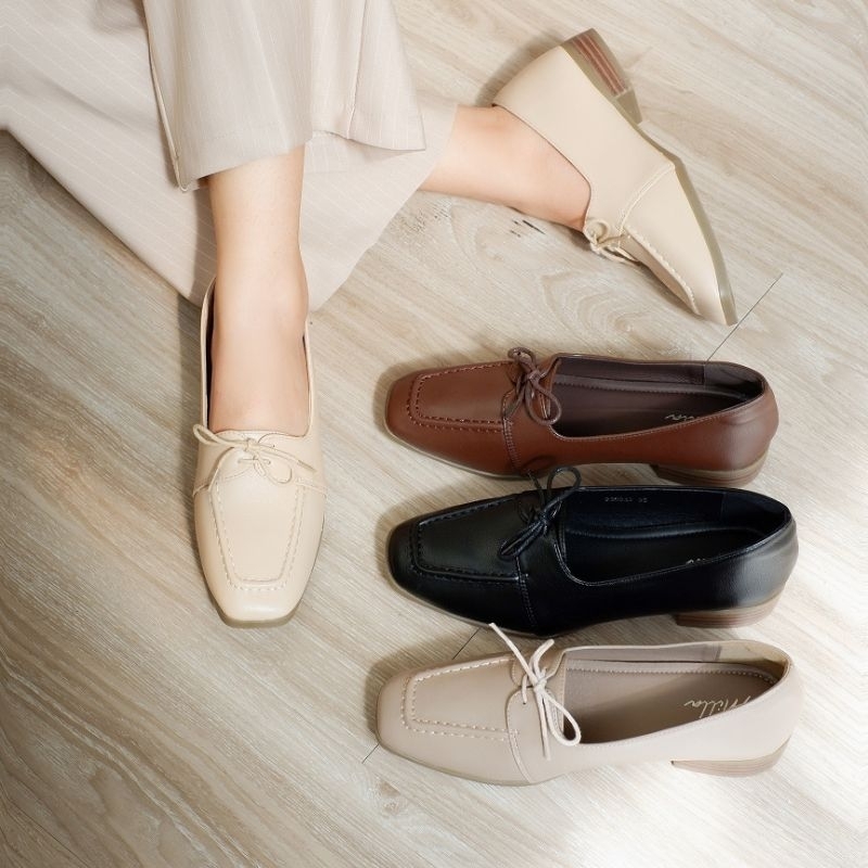 รองเท้าคัชชูทรงออคฟอร์ด ส้น1นิ้วเสริมซัพพอร์ตรหัสM049