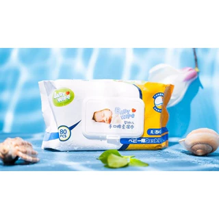 ทิชชู่เปียก สำหรับเด็ก 1 แพ็ค 80 แผ่น BabyWipes