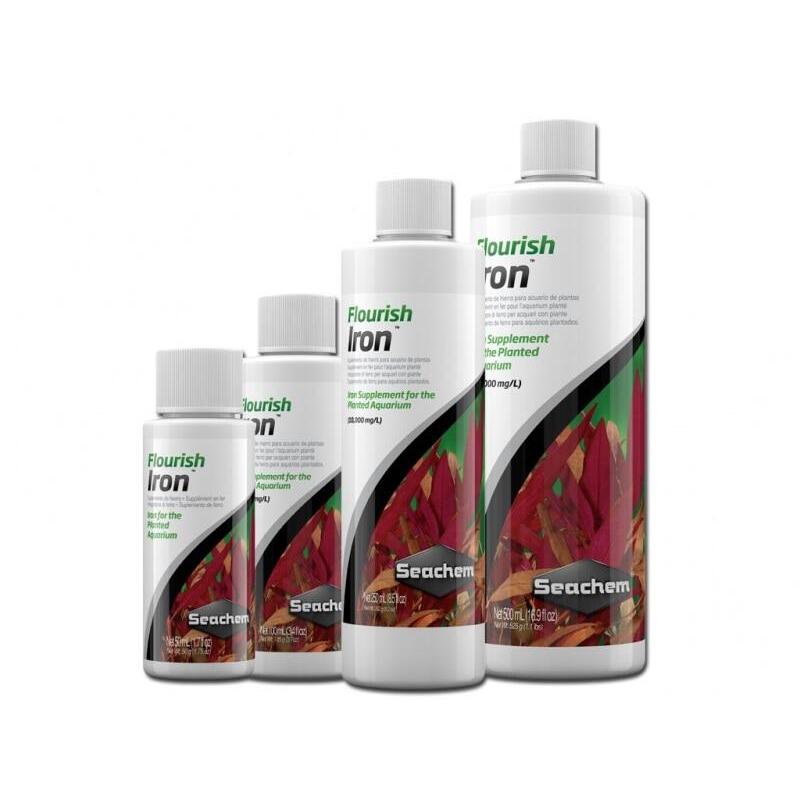 Seachem Flourish Iron 50 ml / 100 ml / 250 ml / 500 ml ธาตุเหล็กเสริม สำหรับเลี้ยงไม้น้ำในตู้ปลา