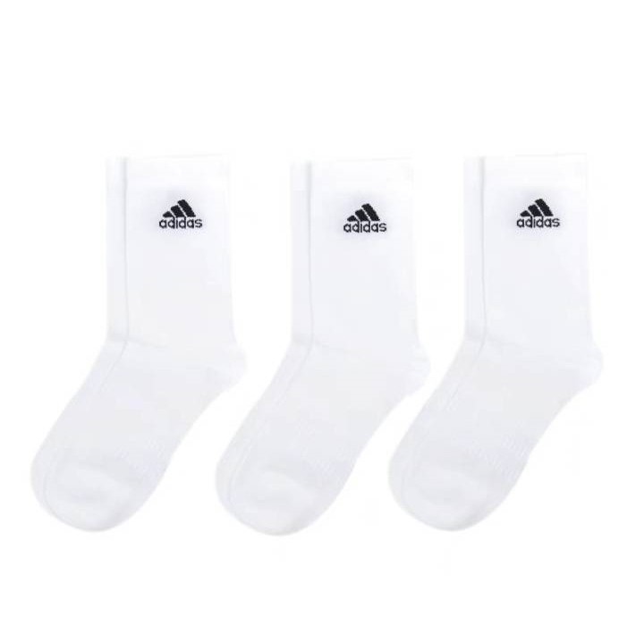 ถุงเท้าAdidas cusioned crew Socks แพ็ค X3 คู่ ความยาวครึ่งแข้ง ใส่ได้ทั้งชายและหญิง