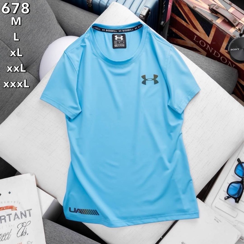 [ Outlet พร้อมส่ง] เสื้อกีฬา เสื้อวิ่งสีพื้น คอกลม