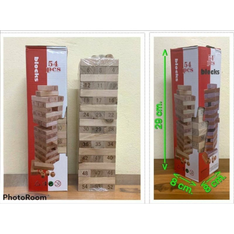 เกมตึกถล่มมี54ชิ้น130บาท