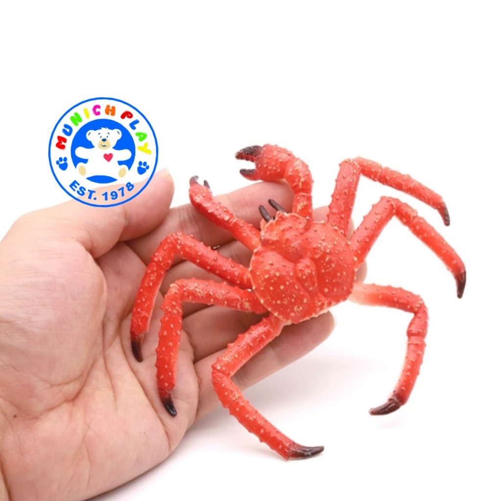 Munich Play - โมเดลสัตว์ Crab ปู อลาสก้า แดง ขนาด 13.00 CM (จากหาดใหญ่)