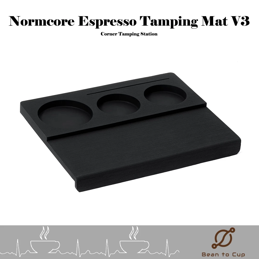 NORMCORE Espresso Corner Tamping Station V3 Black / White / แผ่นวาง แผ่นยางรองแทมป์กาแฟ 53-58.5 mm