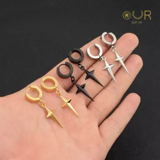 Our XX Holy hoop-Clip ต่างหูเจาะและหนีบ วัสดุไทเทเนียมเกรดเครื่องมือแพทย์ (P032-P034)(C055-C057)