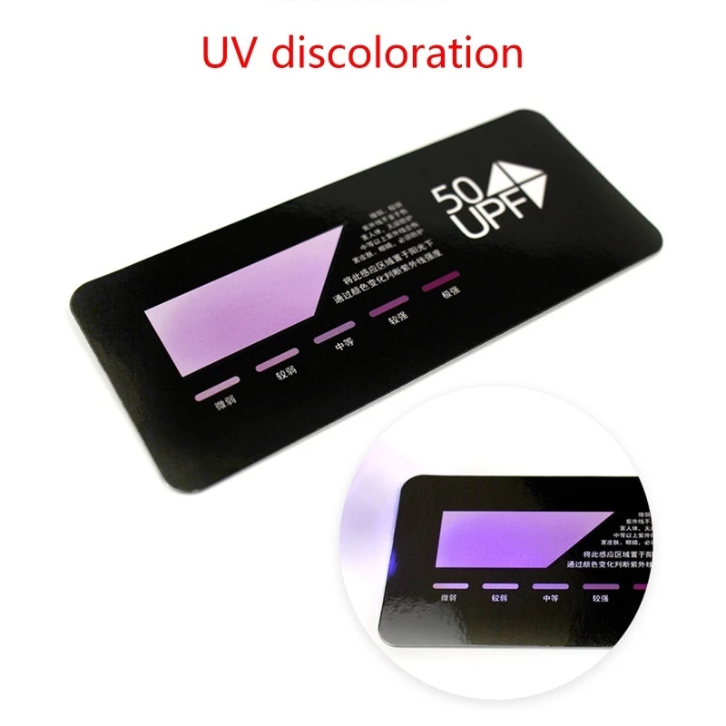 แผ่นทดสอบแสง UV ทดสอบฟิล์มกรองแสง เลนส์แว่นตากันแดด ชิวหมวกกันน็อค ใช้ซ้ำได้หลายครั้ง ความแม่นยำสูง 1 แผ่น