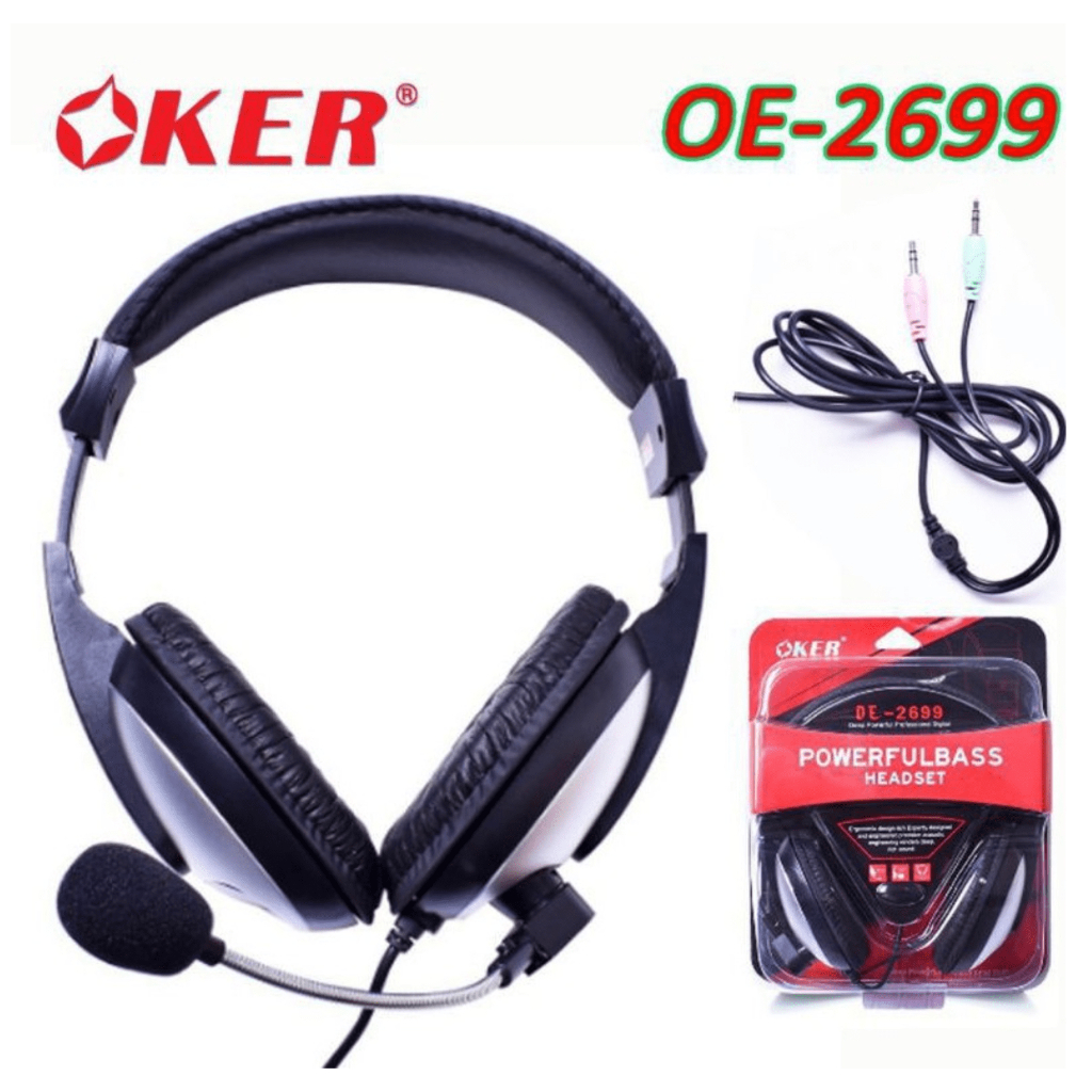 OKER [แท้ชัวร์ 100%] หูฟังครอบหู #OE-2699 Headphone ต่อ มือถือ คอมพิวเตอร์ โน๊ตบุ๊ค ได้ (IC)