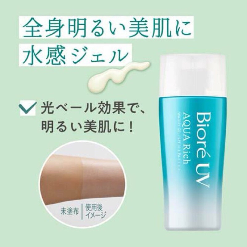 ส่งไว โฉมใหม่!! ครีมกันแดด Biore UV Aqua Rich Watery รูปที่ 3