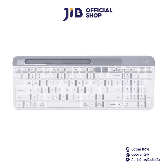WIRELESS KEYBOARD (คีย์บอร์ดไร้สาย) LOGITECH K580 SLIM MULTI DEVICE WHITE
