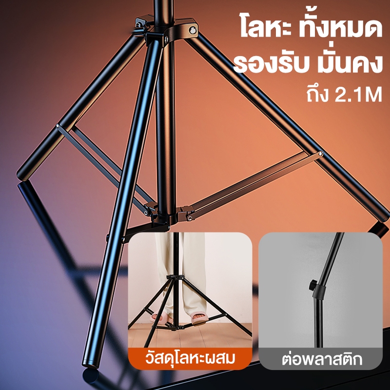 【จัดส่งฟรี】ไฟสตูดิโอ ไฟต่อเนื่อง สตูดิโอถ่ายภาพ ไฟ LED เติมแสง ไฟไลฟ์สด ไฟถ่ายภาพ พร้อมหลอดไฟE27