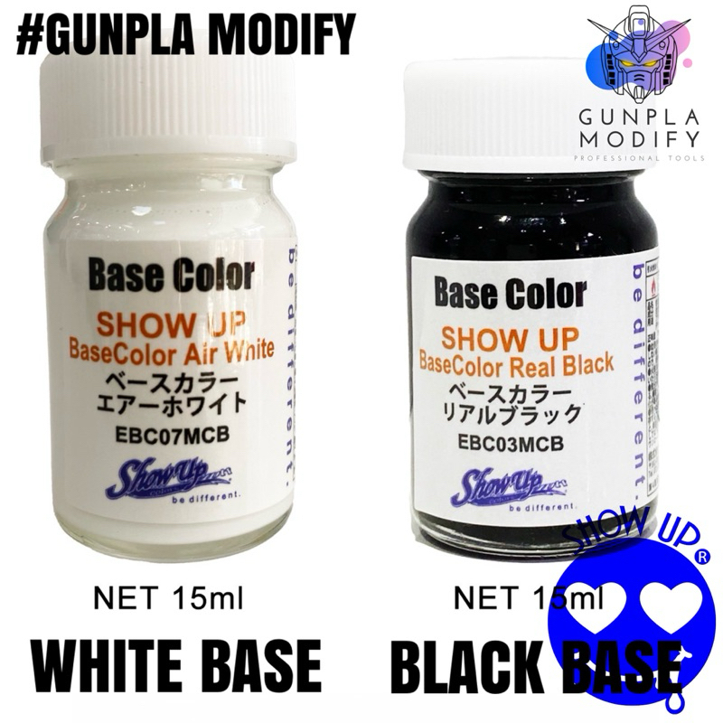 SHOW UP Base Color for Mettallic สีพื้นสำหรับทำสีเมทัลลิค ขนาด 15 ml สำหรับ โมเดล บอดี้อ่อนรถ RC กันพลา ฟิกเกอร์