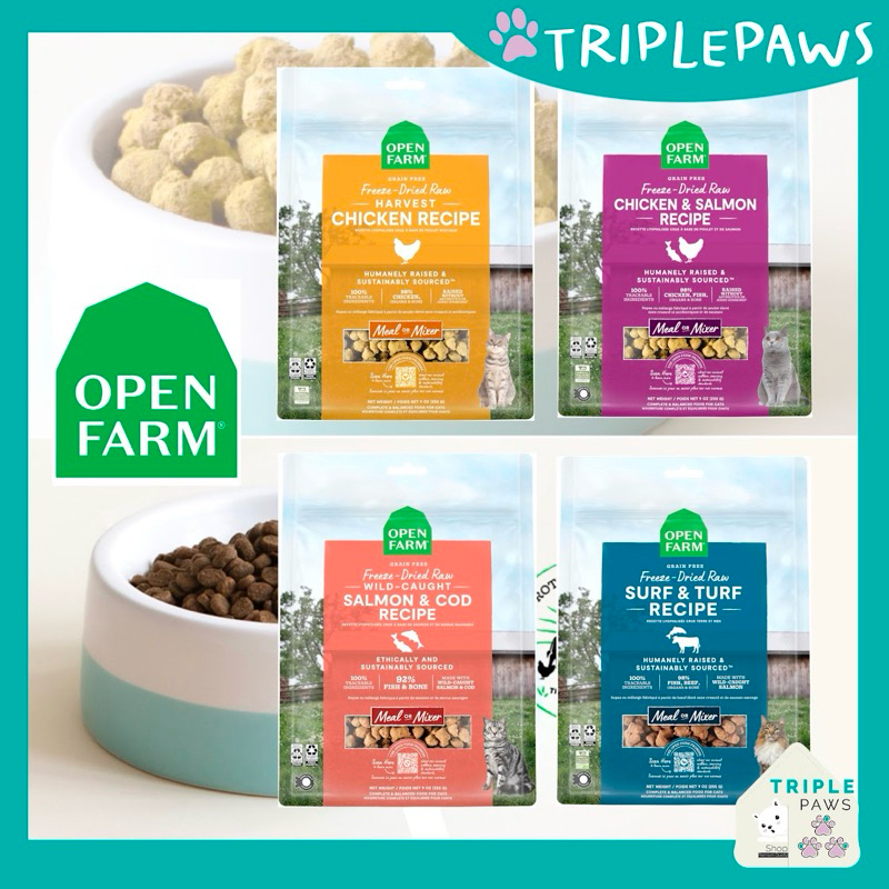 (พร้อมส่ง) OpenFarm Freeze Dried Raw Morsels for Cats ขนาด 99g อาหารแมว โฮลิสติก จากอเมริกา