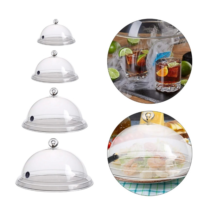 ฝาครอบรมควัน อะคริลิค PE ใส บิดงอได้ Molecular Smoking Hood พร้อมส่ง