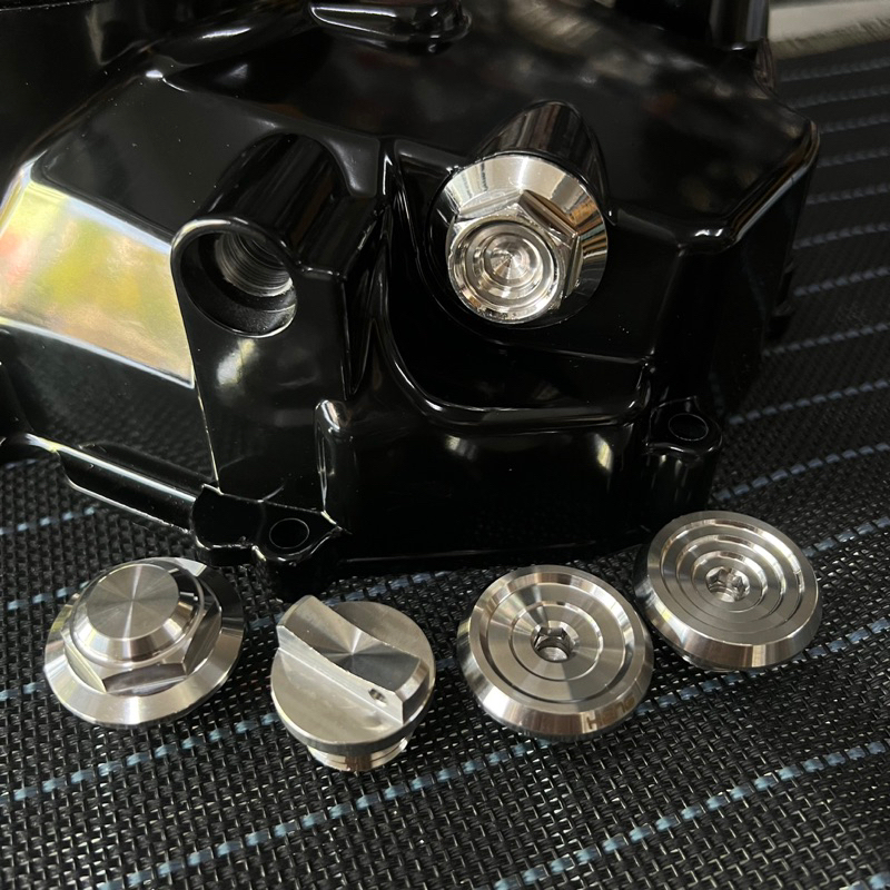 น็อตอุดน้ำมันเครื่อง มี8ลาย✅CNC Honda Yamaha Nmax