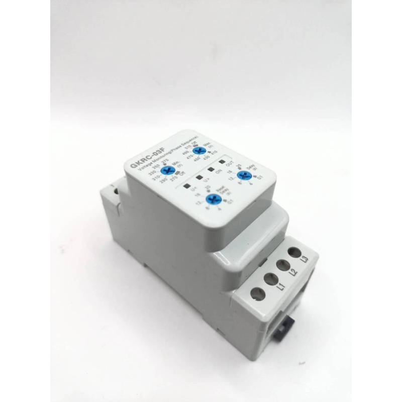 ไท ย ท GKRC-M2(220/230VAC)/GKRC-03F(380VAC) OVER AND UNDER VOLTAGE PROTECTION RELAY รีเลย์ป้องกันแรง