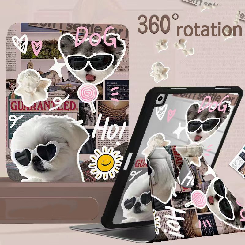 เคสอัจฉริยะ 360° เคส Samsung Galaxy Tab S6 lite Tab A8/A9/S7/s8/S9 Plus S9FE+ มีช่องใส่ปากกา เคสหนัง เคสกันกระแทก