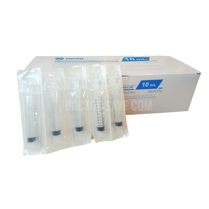**ส่งฟรีโค้ดคุ้ม** ไซริ้งค์ (Syringe) ยี่ห้อ Nipro และ Yeso-Med ขนาด 10 ml.