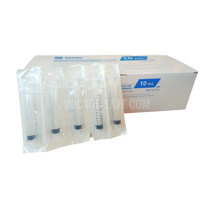 **ส่งฟรีโค้ดคุ้ม** ไซริ้งค์ (Syringe) ยี่ห้อ Nipro และ Yeso-Med ขนาด 10 ml.