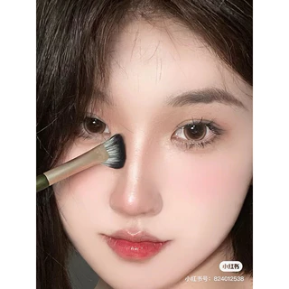 แปรงแต่งหน้า1ชิ้น หัวเฉียง คอนทัวร์จมูก เฉดดิ้ง ไฮไลท์ แบบพกพา