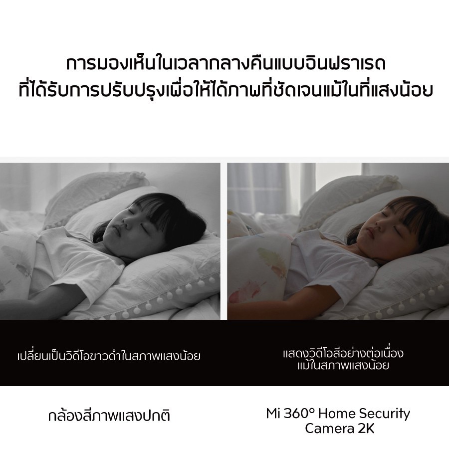 Xiaomi Mi Smart Camera C300/C301 กล้องวงจรปิดไร้สาย 2K กล้องวงจรปิด พาโนรามา 360° l รับประกันศูนย์ 1 ปี