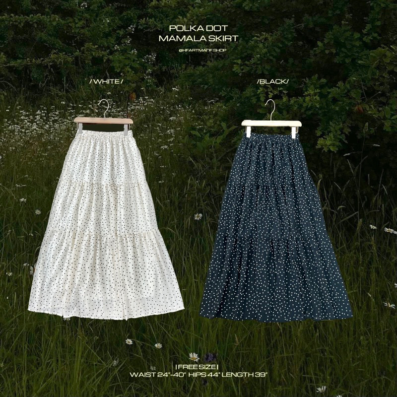 (D26) Heartmade - Mamala Skirt ⛰️🧺 (สินค้าพร้อมส่ง) กระโปรงระบายชั้น น่ารักมาก 🫶🏻
