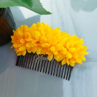 หวีสับดอกเดซี่ หวีสับดอกไม้แฟชั่น ดอกไม้ประดิษฐ์ งานสวยมาก