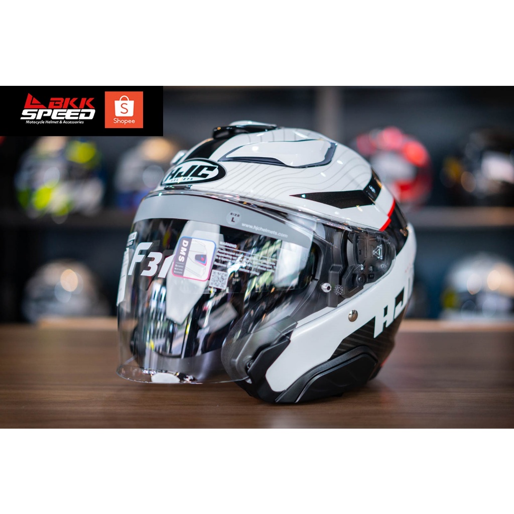 HJC F31 Naby MC1 หมวก openface วัสดุ Fiberglass มาตรฐาน ECE R22.06