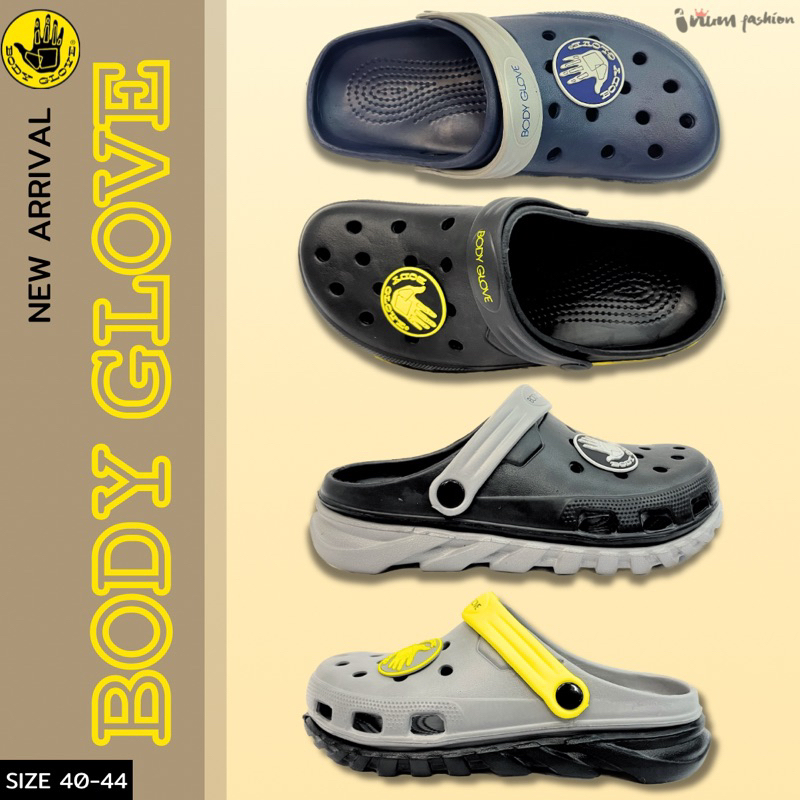 NFshoes แตะบอดี้โกลฟ รองเท้าแตะหัวโต ชาย ทรง Clog ยี่ห้อ BodyGlove รุ่น BGM311