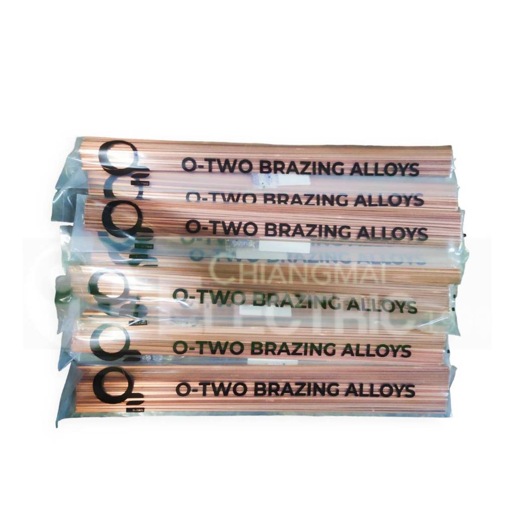 ลวดเชื่อมเงิน เงินเชื่อม ลวดเชื่อมทองแดง O-TWO ความยาว 50 ซม. Alloy 0 %จำนวน 1 กิโลกรัม 60-62 เส้น
