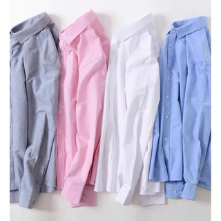 [M-2XL] เสื้อเชิ้ตคอปกแขนยาว 5สี เสื้อเชิ้ตไซส์ใหญ่ เสื้อเชิ้ตผู้ชายไซส์ใหญ่