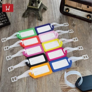Oneworkstory [แพ็ก10] bag Tag ป้ายชื่อ ห้อยกระเป๋า สายคล้อง พวงกุญแจป้ายชื่อ ป้ายกระเป๋าเดินทาง แท็กกระเป๋า Luggage Tag