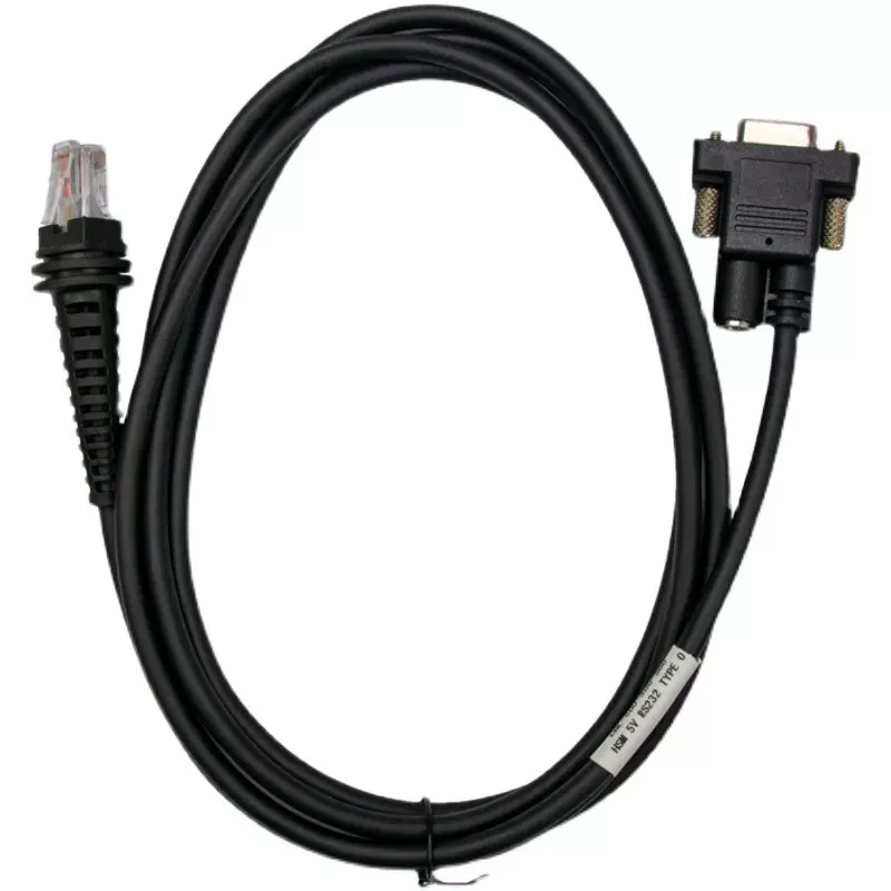 สาย DB9 Female RS232 to RJ Symbol Zebra Motorola Barcode Scanner พร้อมช่องเสียบ Power Supply 2 เมตร 