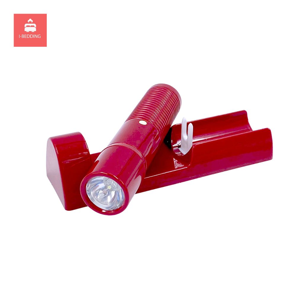 ไฟฉาย LED ติดผนัง ใส่แบตเตอรี่ ไร้สาย ( สีแดง, สีดำ)