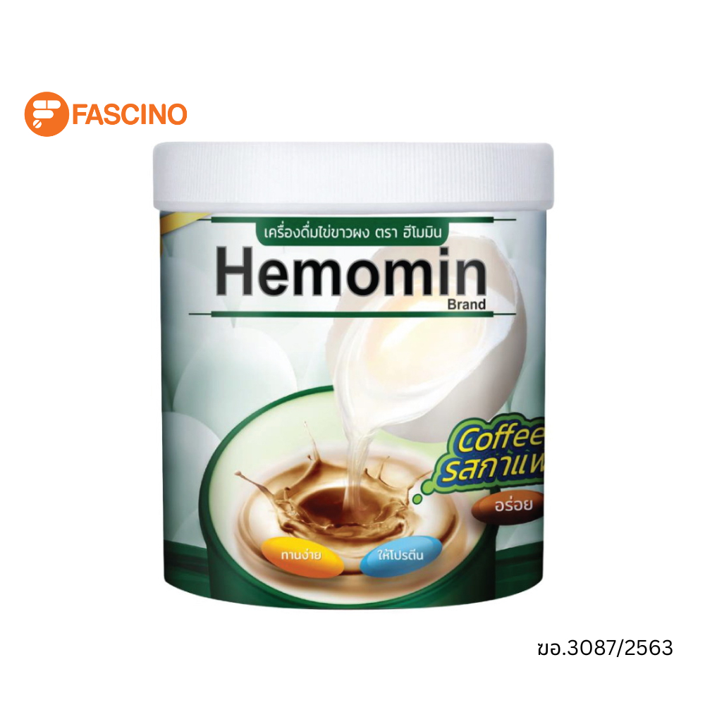 Hemomin ฮีโมมิน โปรตีนไข่ขาว รสกาแฟ 400g