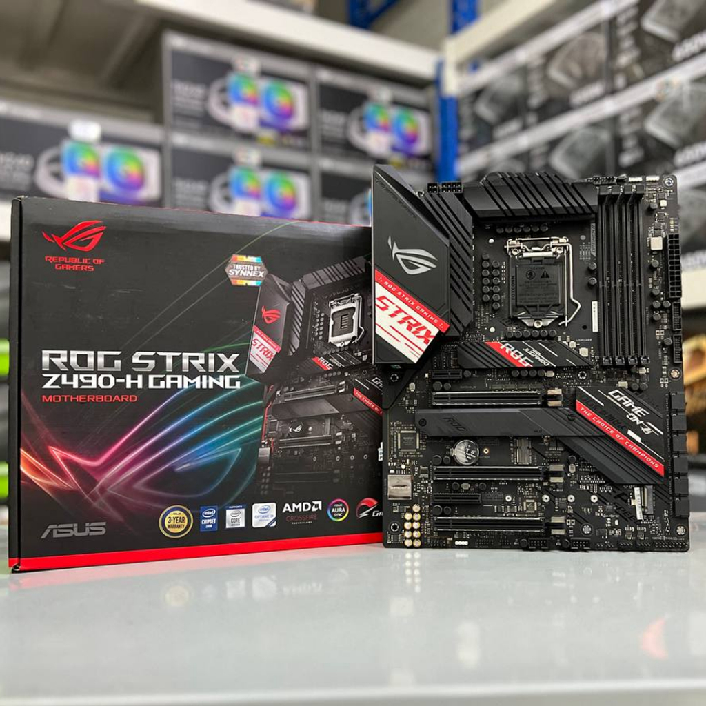 ASUS ROG STRIX Z490-H GAMING MAINBOARD เมนบอร์ด INTEL LGA 1200 สินค้ามือสอง z490