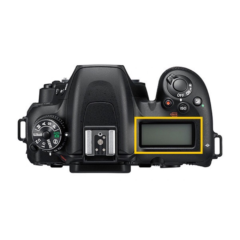 (ของใหม่)แผ่นกระจกจอบน Nikon D7500 ของแท้ (D7500 Top lcd screen cover guinuine)