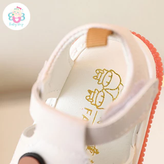 รองเท้าเด็ก รัดส้น ลายหมีน่รัก หนังนุ่ม ใส่สบายเดินง่าย 588