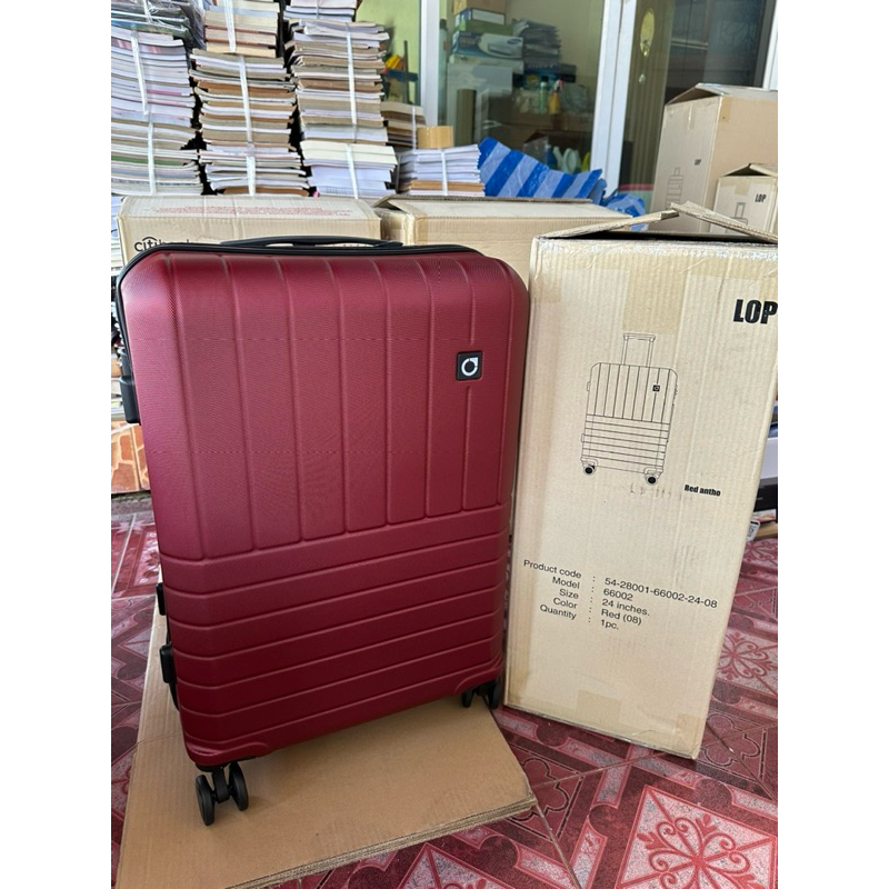 กระเป๋าเดินทางล้อลาก CAGGIONI 24 นิ้ว สี Red ของพรีเมี่ยม citibank พร้อมส่ง